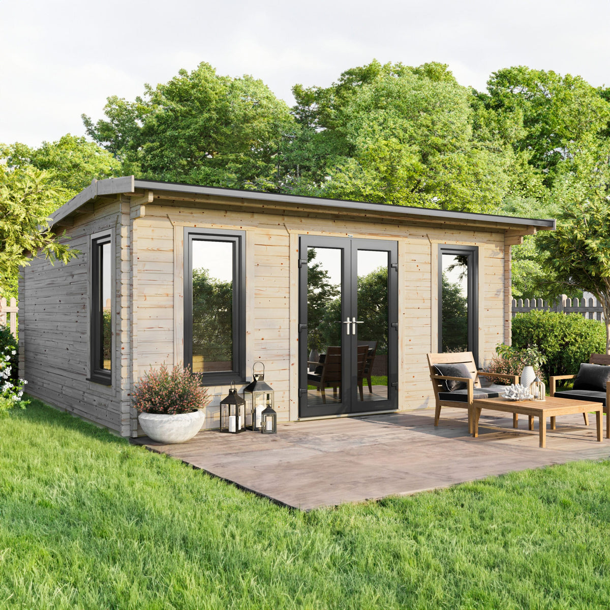 Power Apex Log Cabin - 44mm 20x18 / Centre