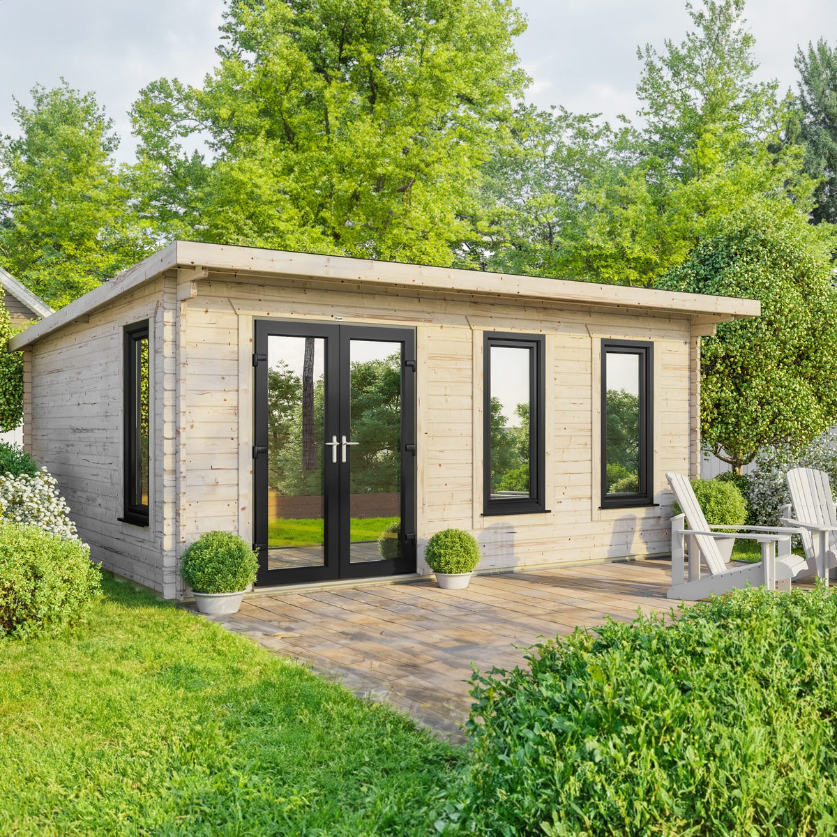 Power Pent Log Cabin - 44mm 20x18 / Left