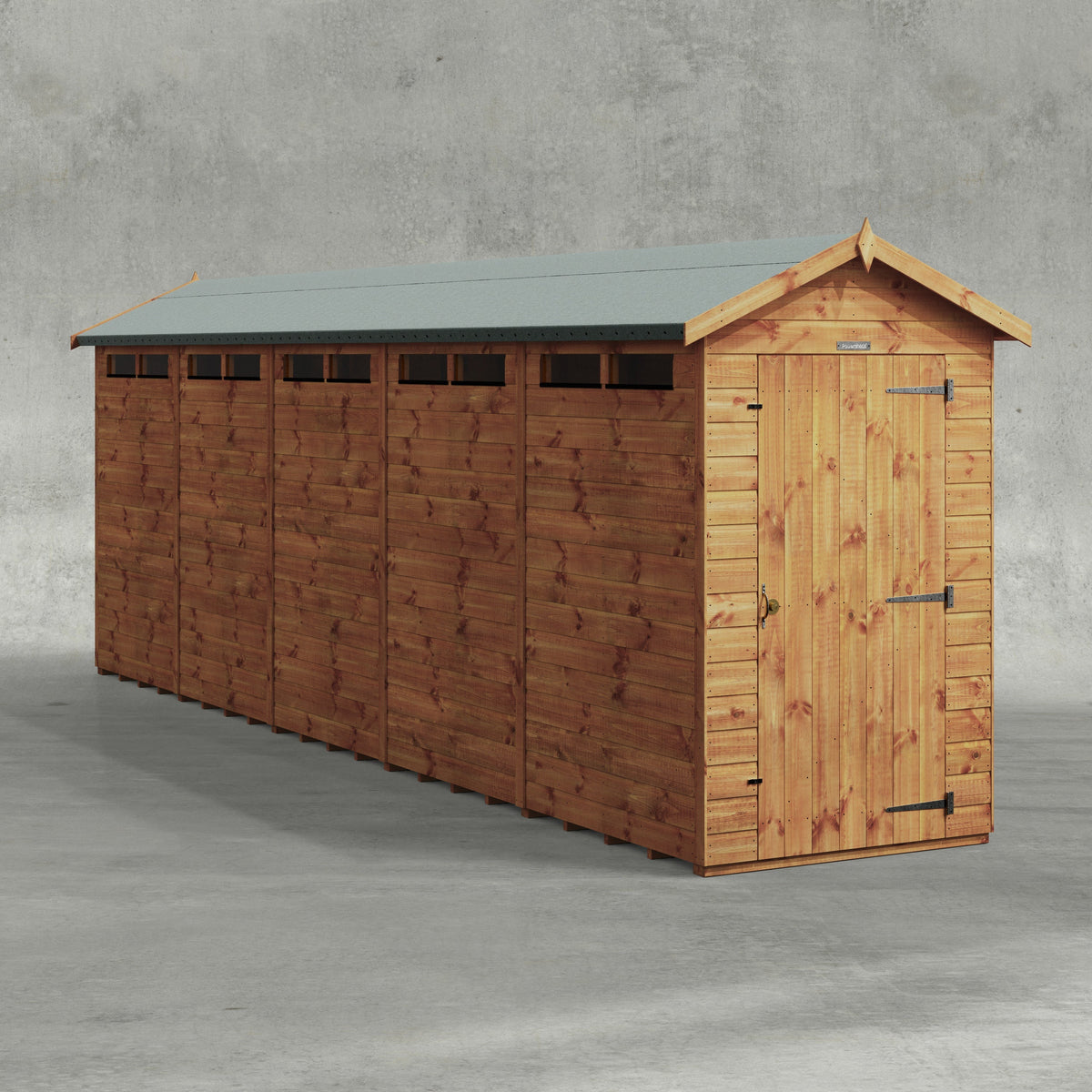 Power Apex Security Shed 20x4