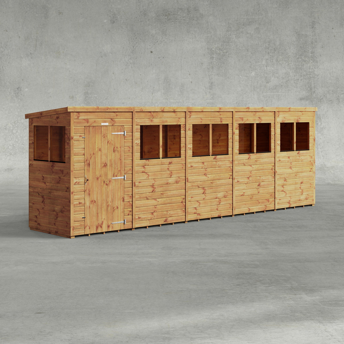 Power Overlap Pent Shed 20x4
