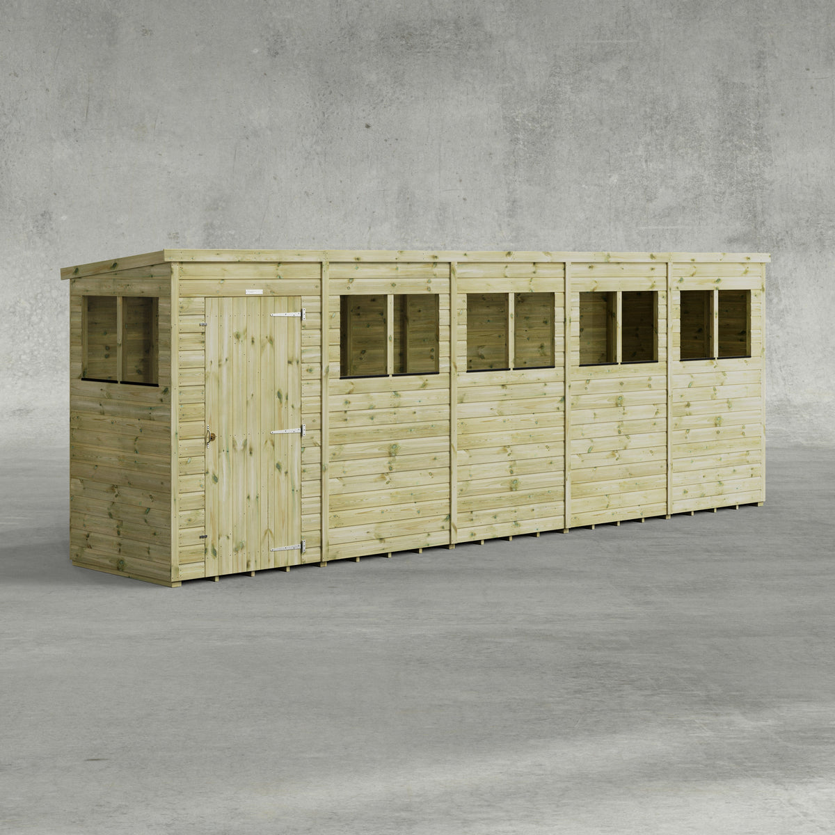 Power Premium Pent Shed 20x4