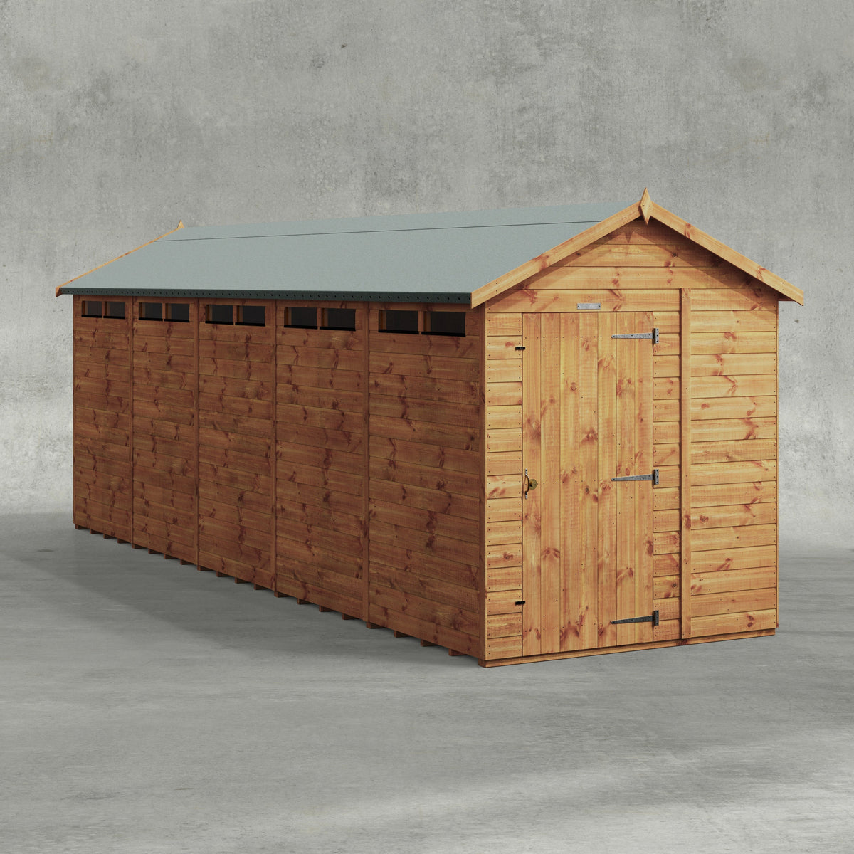 Power Apex Security Shed 20x6
