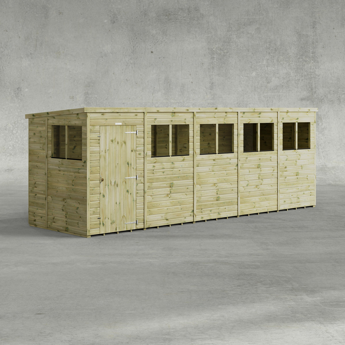Power Premium Pent Shed 20x6