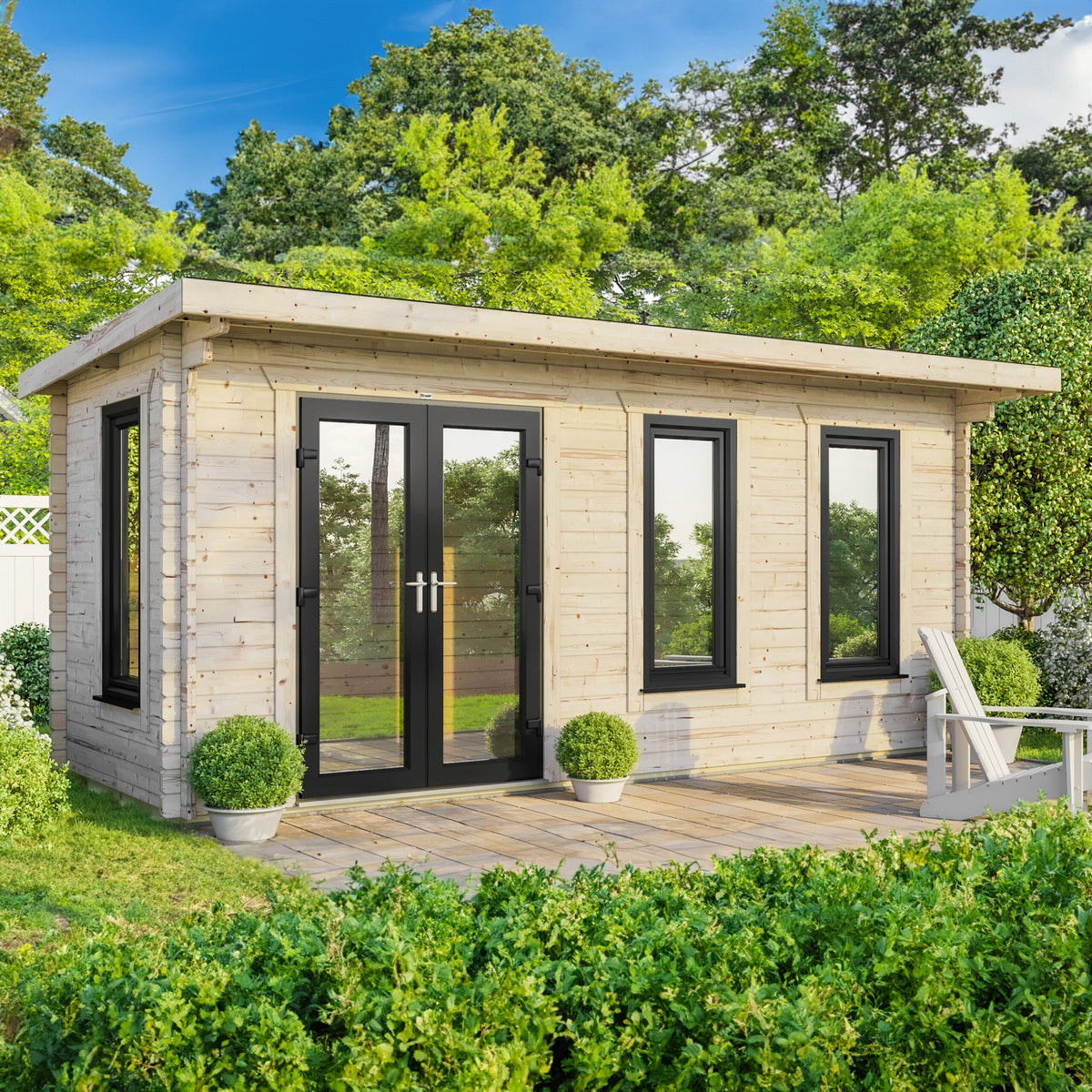 Power Pent Log Cabin - 44mm 20x8 / Left