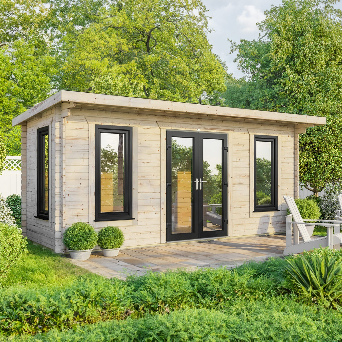 Power Pent Log Cabin - 44mm 20x8 / Centre