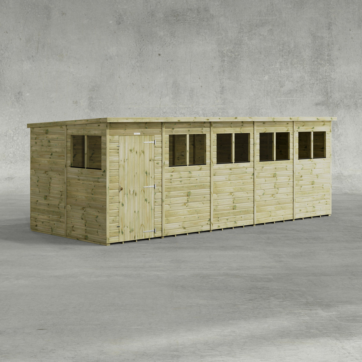 Power Premium Pent Shed 20x8