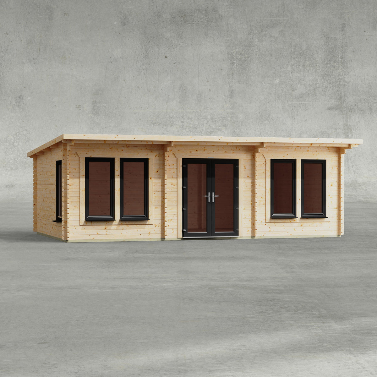 Power Sheds Power Pent Manor Log Cabin 24ft x 14ft / Centre