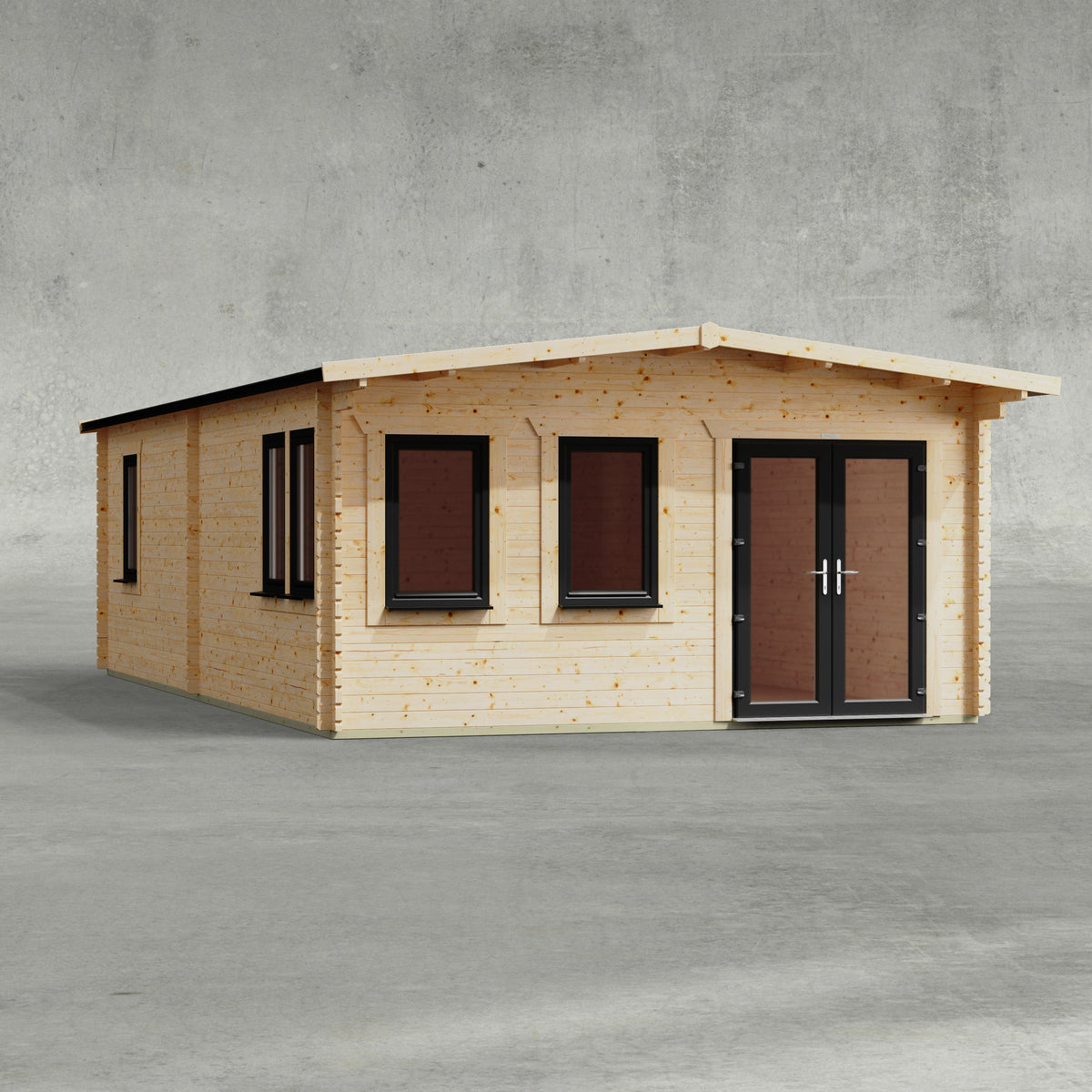 Power Sheds Power Apex Manor Log Cabin 28ft x 16ft / Right