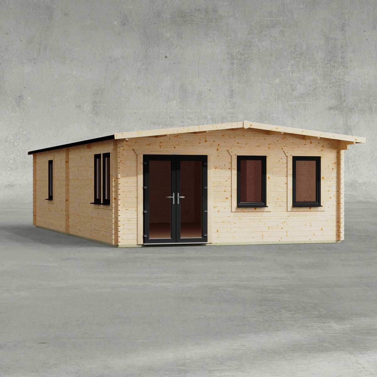 Power Sheds Power Apex Manor Log Cabin 34ft x 18ft / Right
