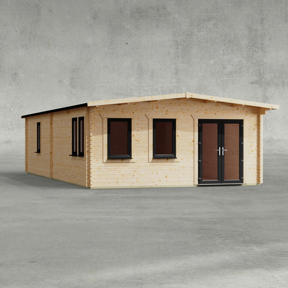 Power Sheds Power Apex Manor Log Cabin 34ft x 18ft / Left