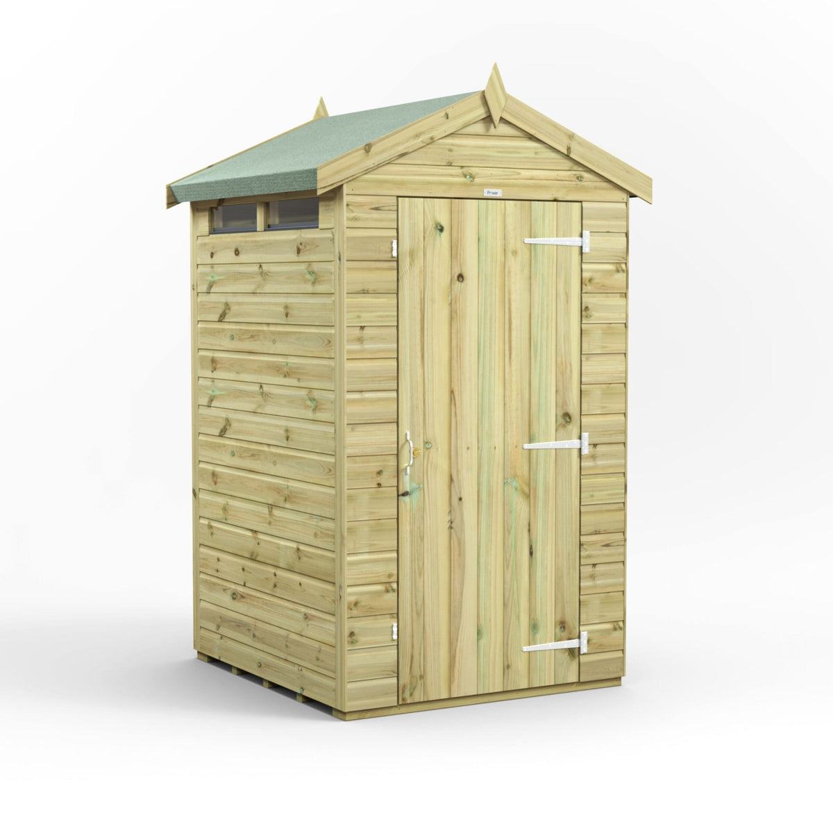 Power Premium Apex Security Shed – 4x4 exterior view