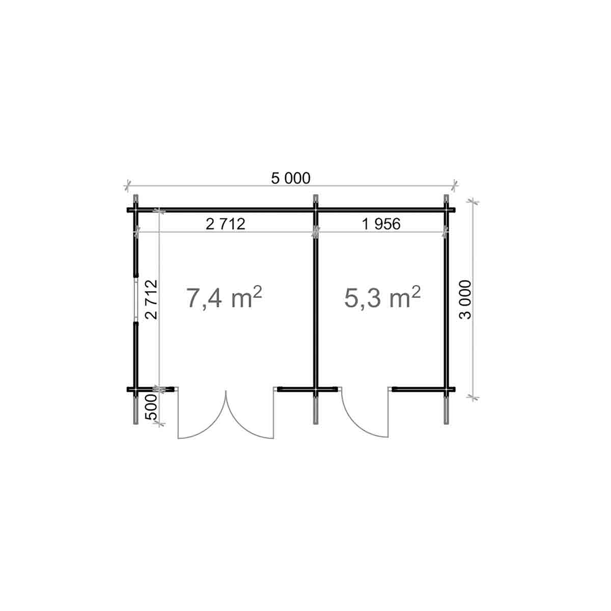 Shire Deko 44mm Log Cabin – view 3