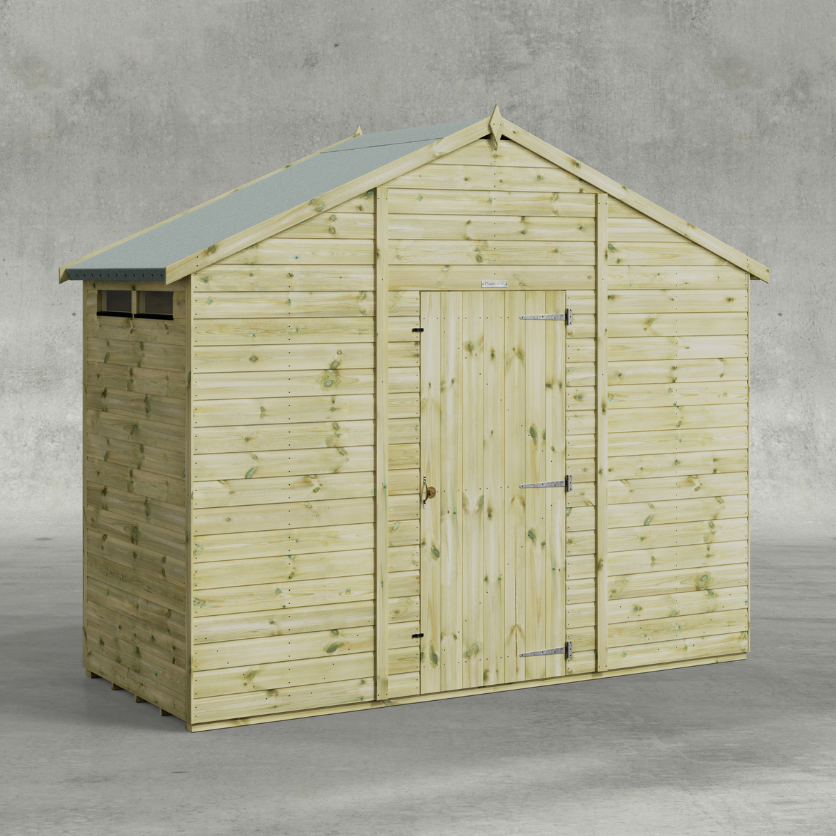 Power Premium Apex Security Shed 4x10