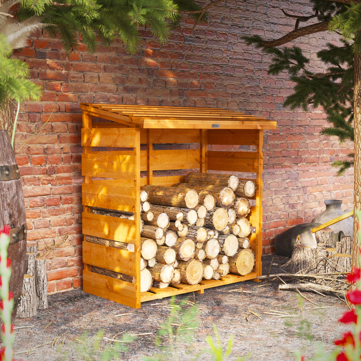 Power Log Store – 4x2 exterior view