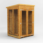 Power Pent Summerhouse – 4x4 exterior view