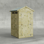 Power Premium Apex Security Shed 4x4