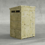 Power Premium Pent Security Shed 4ft x 4ft Single Door