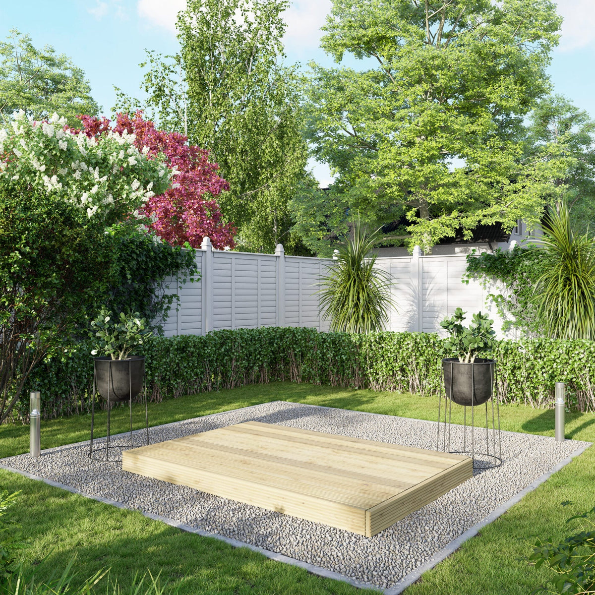 Power Wooden Decking Kit 4x6 / No Handrails