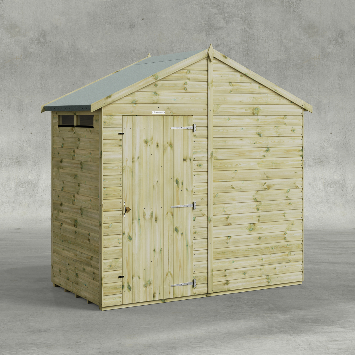 Power Premium Apex Security Shed 4x8