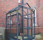 Elite Streamline Greenhouse – 5x4 grey powder-coated finish