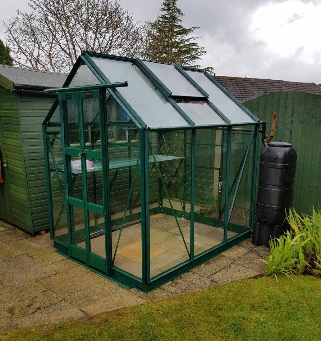 Elite Streamline Greenhouse – 5x6 toughened glass