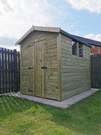 Suresheds Apex Peak Garden Shed – exterior view