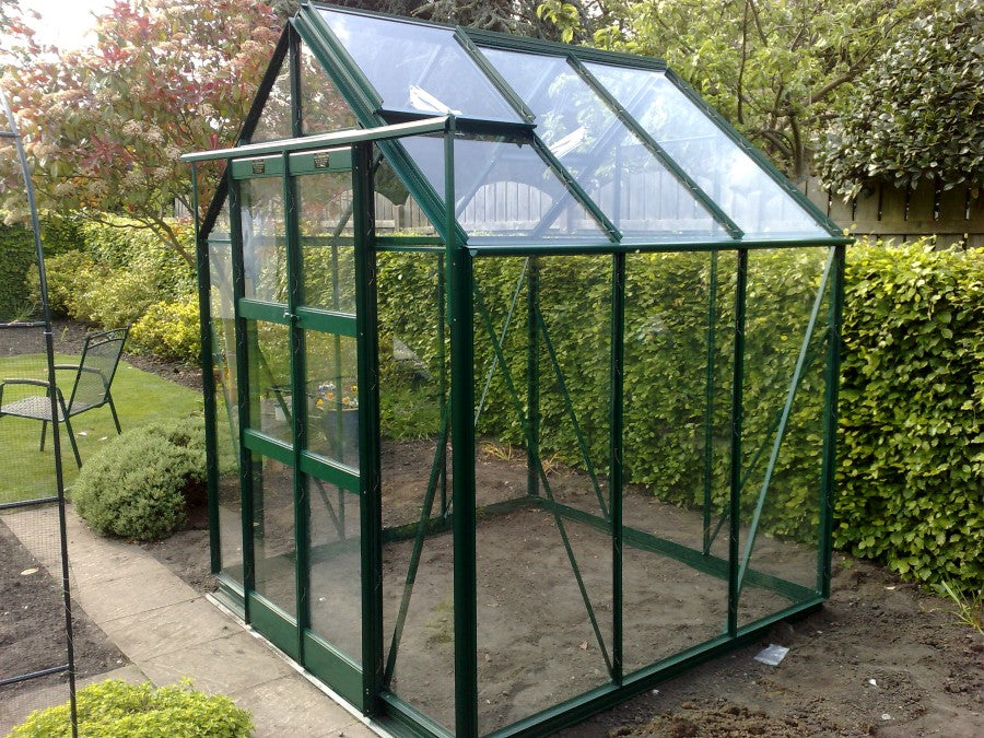 Elite Strata Greenhouse – green finish view 1