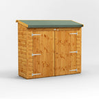 Power Pent Bike Shed – 6x2 exterior view