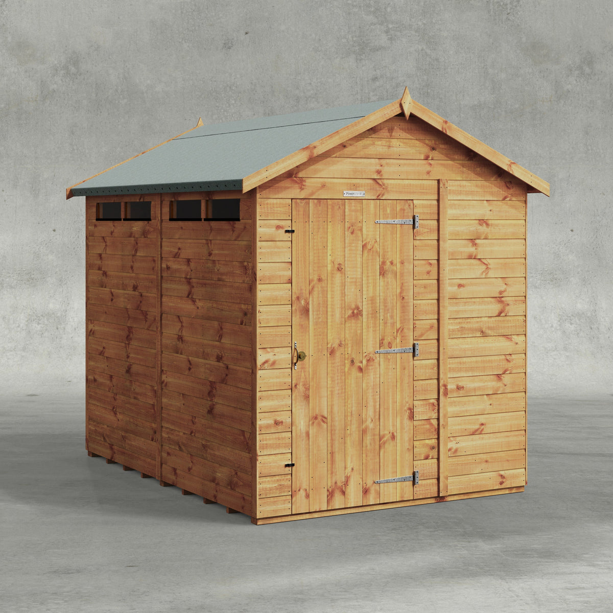 Power Apex Security Shed 8x6