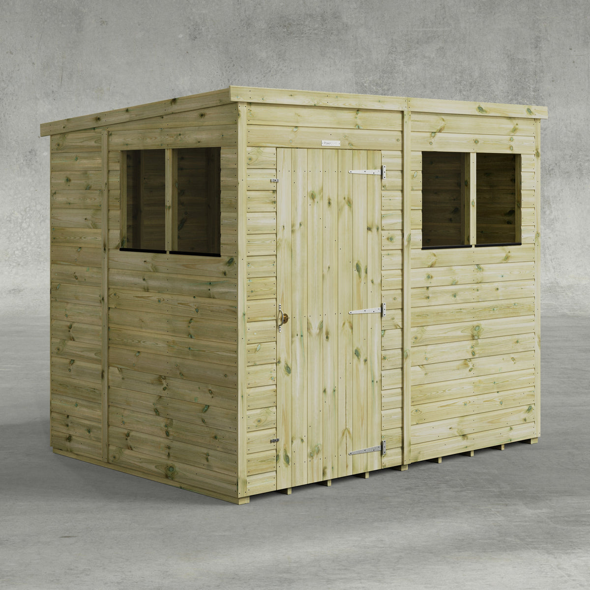 Power Premium Pent Shed 8x6