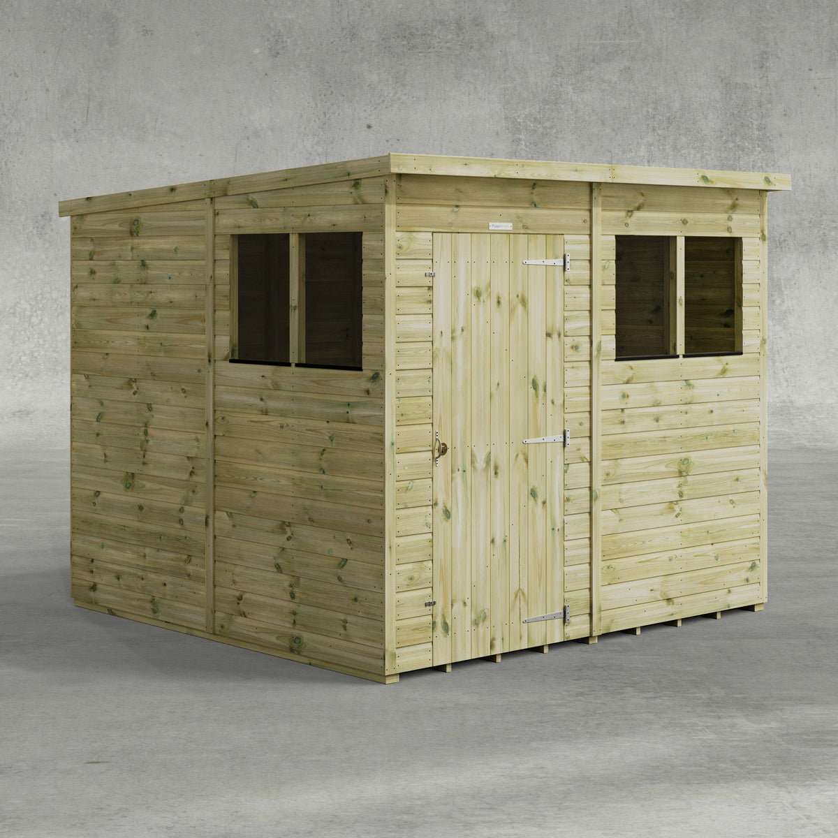 Power Premium Pent Shed 8x8