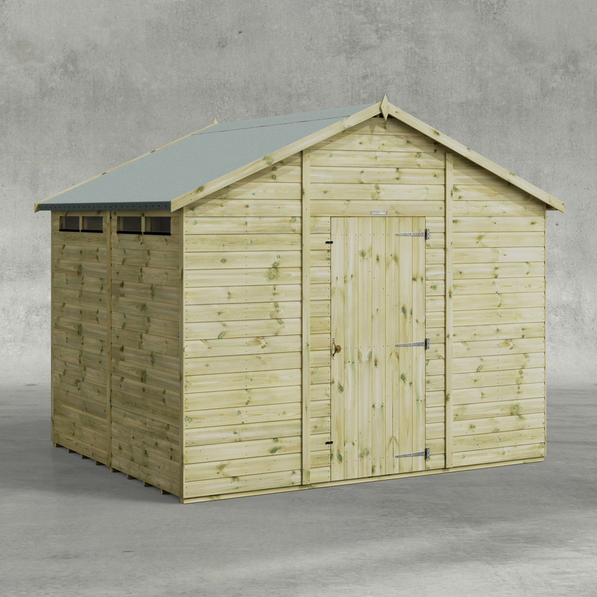 Power Premium Apex Security Shed 8x10