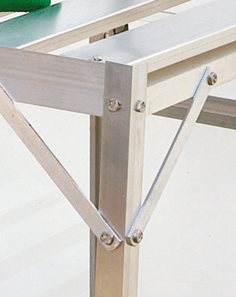 Elite Greenhouse all-slatted bench, alternate view