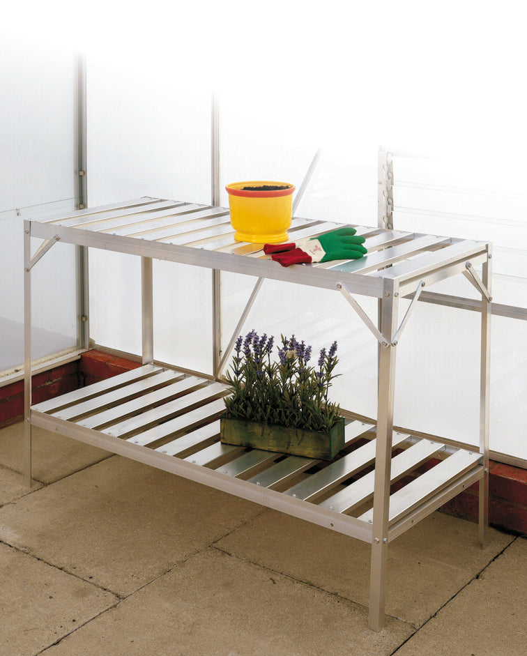 Elite Greenhouse all-slatted bench