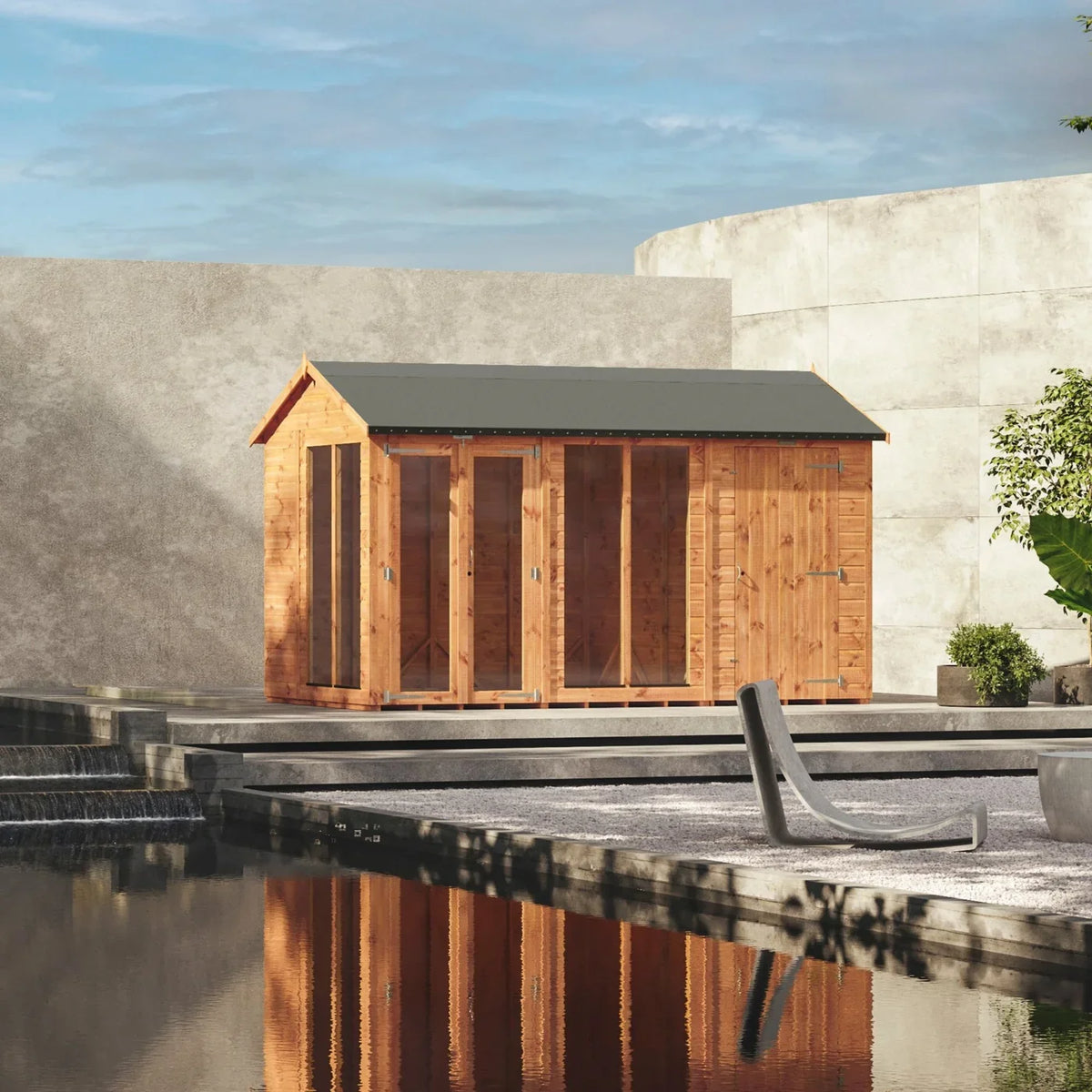 Power Sheds Power Apex Summerhouse Combi