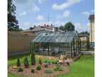 Elite Classique Greenhouse – green finish with brick base