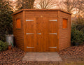 A1 Contemporary Corner Shed – exterior view