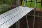 Elite Greenhouse diamond shelf – aluminium finish, 3-slat