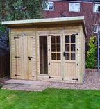 Suresheds Georgian Kingsdale Combi Pent Summerhouse and Shed - additional view