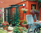 Elite Easygrow Greenhouse – green finish with brick base
