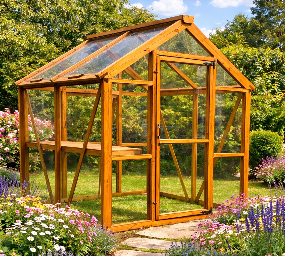 A1 – Elston Apex Greenhouse – exterior view
