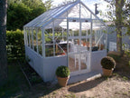 Elite Featured Dwarf Wall 8'5" greenhouse in white