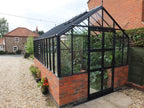 Elite Featured Dwarf Wall 8'5" greenhouse in black