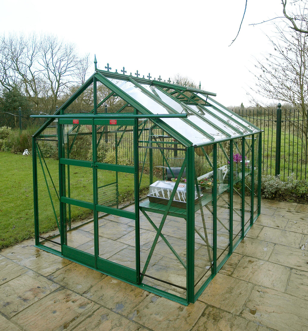 Elite GX 800 Greenhouse – 10x8 green powder-coated finish