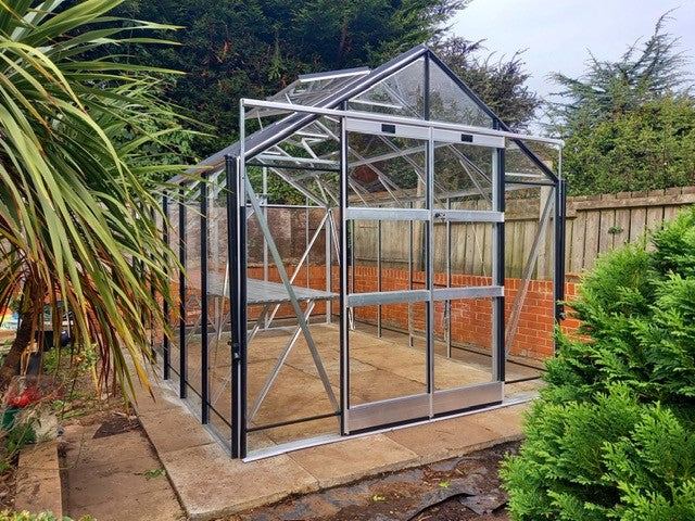 Elite GX 800 Greenhouse – 12x8 aluminium finish