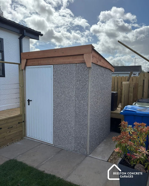 Beeston Concrete Store Shed - Pent Style – installed example