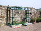 Elite Kensington Lean To Greenhouse – green powder-coated finish