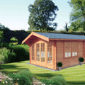 Shire Keilder log cabin – exterior