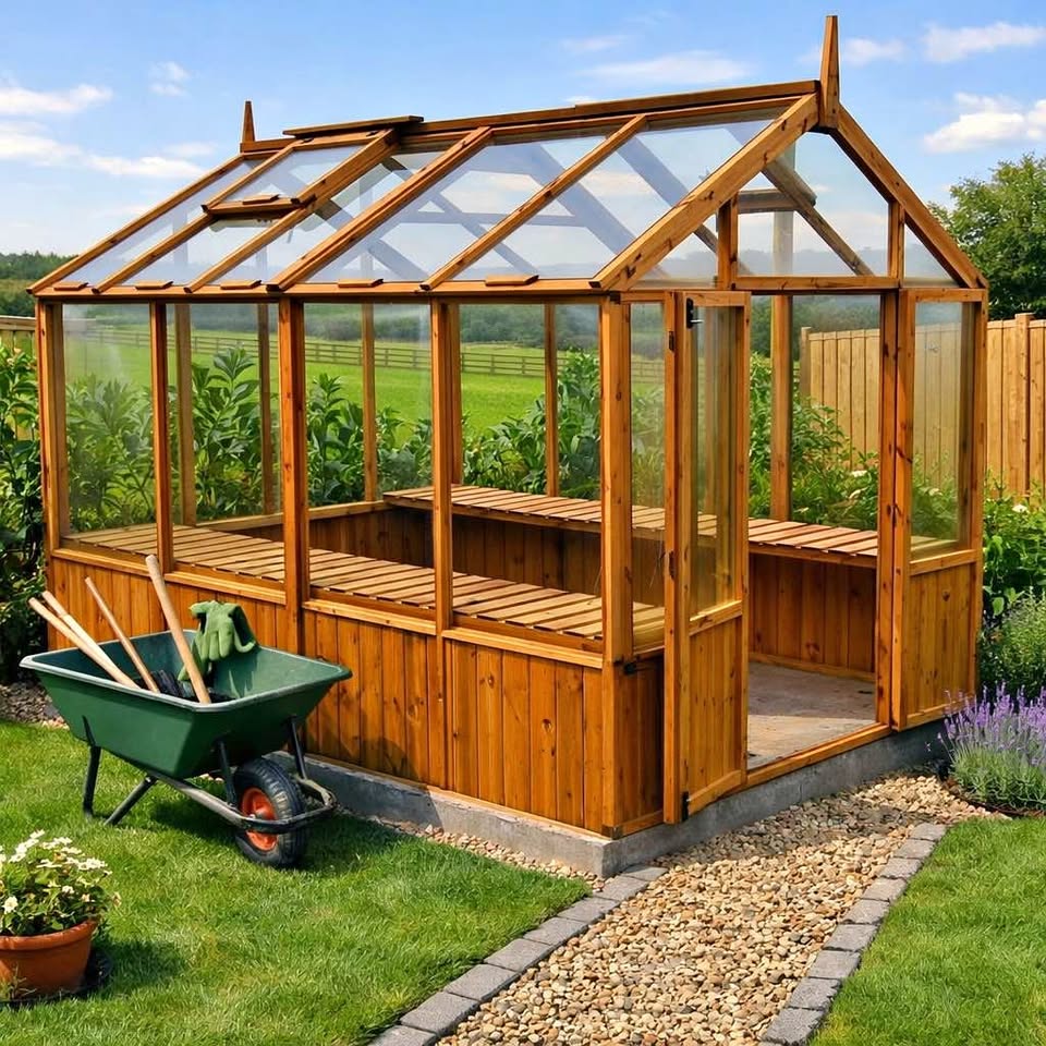 A1 – Kelham Apex Greenhouse – exterior view