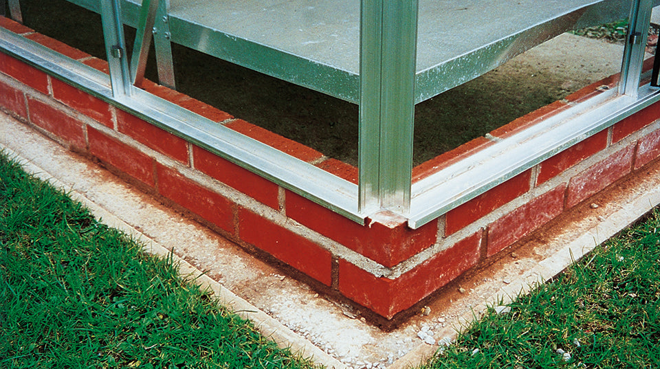 Elite Greenhouse brick base example